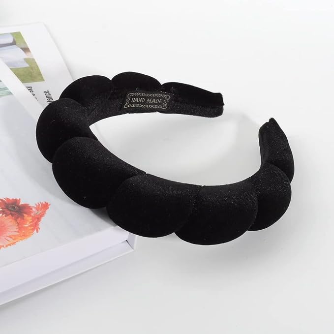 Luckybear Spa Headband for Washing Face, Velvet Makeup, Bubble Skincare - Image 7