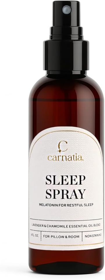Carnatia Sleep Spray with Melatonin – Lavender & Chamomile Pillow Mist | by Carnatia