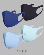 Virtue Code Second Skin Cloth Face Mask Pack. 4 Buttery Soft Masks Washable - Image 7