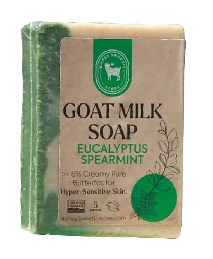 Honey Sweetie Acres Eucalyptus Spearmint Goat Milk Soap by HoneySweetieAcres