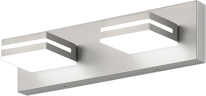 SineRise LED Modern Bathroom Vanity Light Fixtures, Brushed Nickel Modern by SINERISELIGHTING