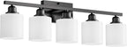 Sailstar 5-Light Bathroom Light Fixtures Over Mirror, Matte Black Vanity Lights - Image 9