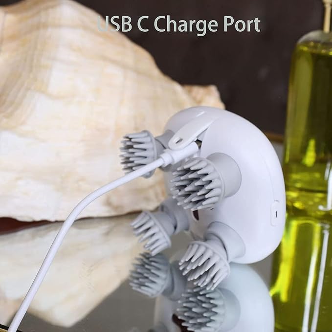 Electric Scalp Massager, Head Scratcher Mimics Four-Finger Kneading Massage - Image 7