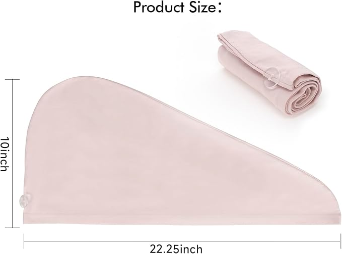Tee Shirt Drying Wrap, Frizz Free, Soft & Lightweight&Flexible, Hair Drying - Image 3