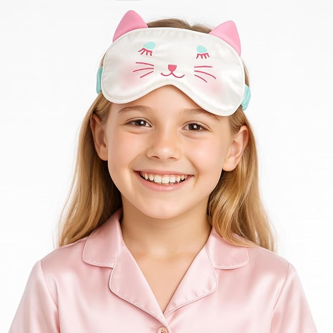 Orose Kids Silk Sleep Mask Cute Adjustable Original Design - Image 2