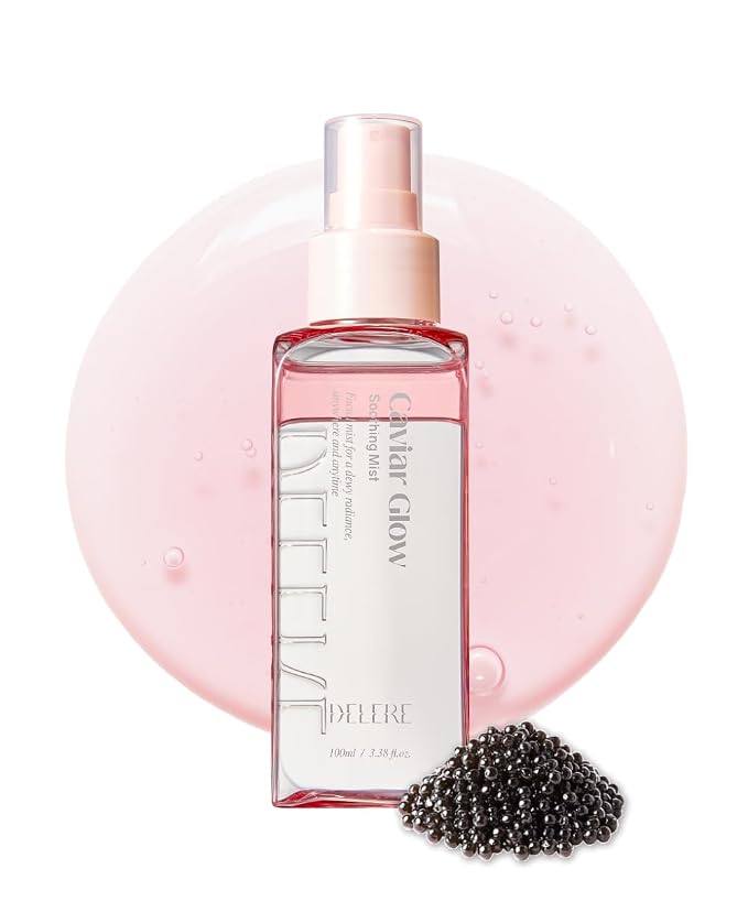 Delere Caviar Glow Soothing Mist | Korean Glass Skin Spray Serum by Delere