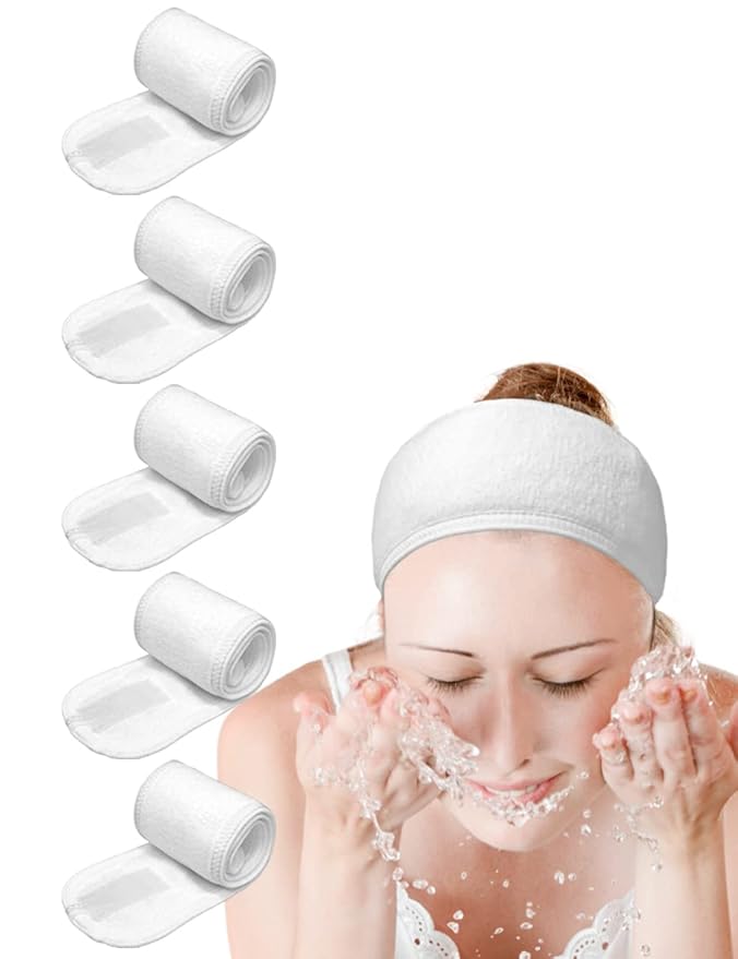 EUICAE Spa Headband Sweat Towel Wrap Non-Slip Stretchable Washable by EUICAE