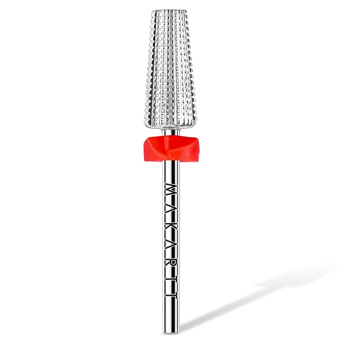 Makartt 5 in 1 Nail Drill Bits, 3/32" Shank Tungsten Carbide Tapered Drill Bits by Makartt