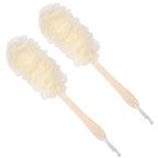 Back Scrubber for Shower, Loofah Long Handle Bath Body Brush, Soft Nylon Mesh by Arswin
