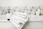 ZUPERIA White Bath Towels Bulk 12 Pack - Image 6