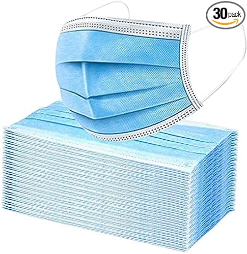 Premium Pack of 300 Single Use Disposable Face Masks by PURE+GEM