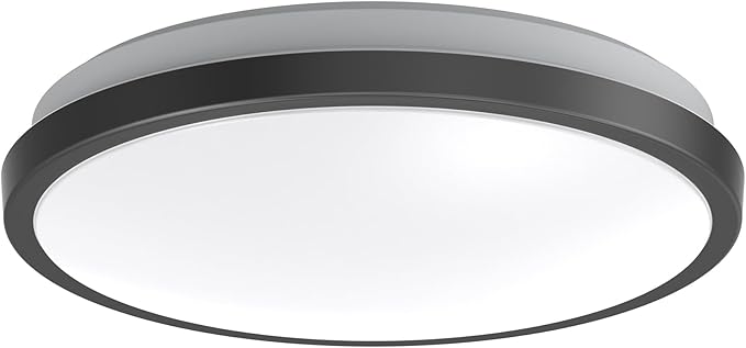 DYMOND 10" Matte Black LED Ceiling Light Flush Mount Lighting Fixture Dimmable by DYMOND