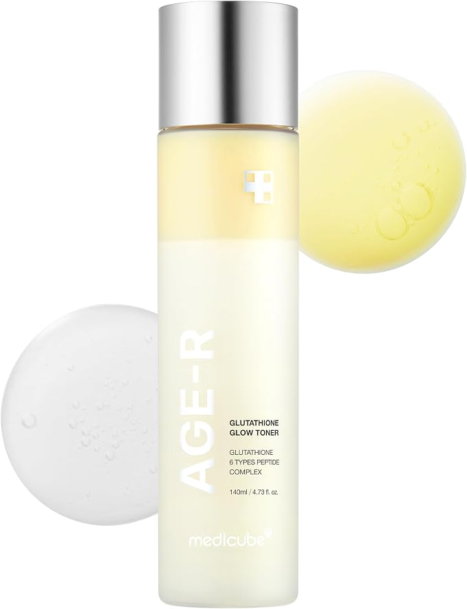 medicube Age-R Glutathione Glow Milky Toner, Low-Irritation Double Layer Toner by medicube