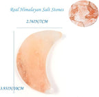 Moon Shape Himalayan Salt Massage Stones Hot Massage Cold Massage Stones Set - Image 2