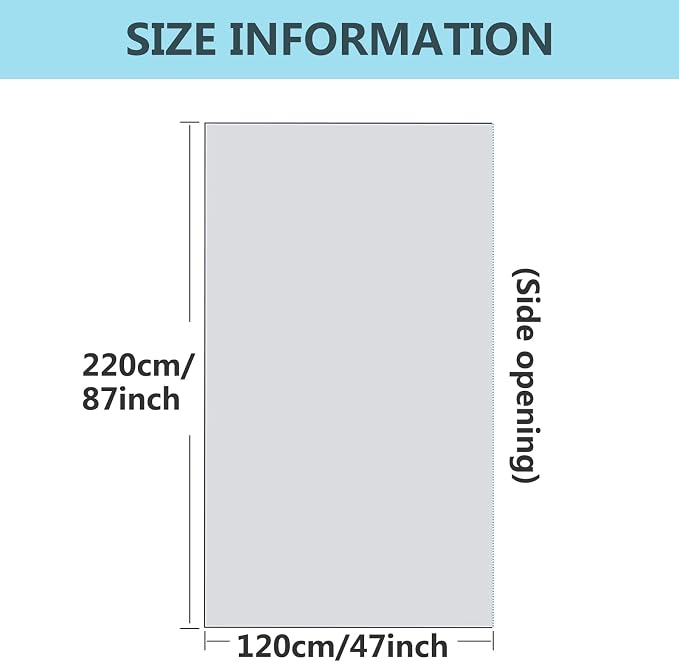 50 Pieces Disposable Plastic Sheeting, - Image 2