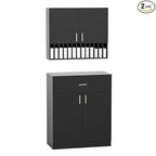 Salon Staion Hair Color Bar Organizers, Hair Color Rack, Barber Station Cabinet by OmySalon