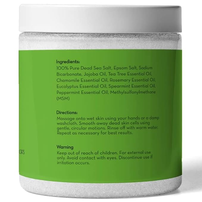 Pure Body Naturals Tea Tree Oil Foot Scrub, 12 ounces - Image 8