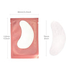 VEYES INC 50 Pairs Pink Hydrogel Eye Patch Eyelash Extension Natural Lint Free - Image 2