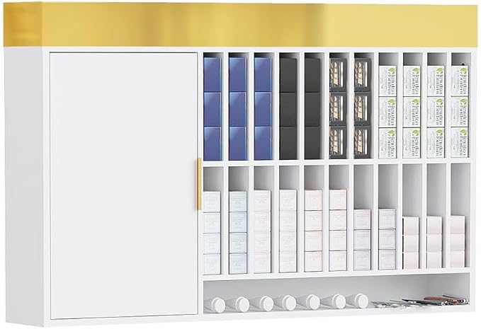 OmySalon Hair Color Organizer Rack, Professional Wall Mounted Salon Station by OmySalon