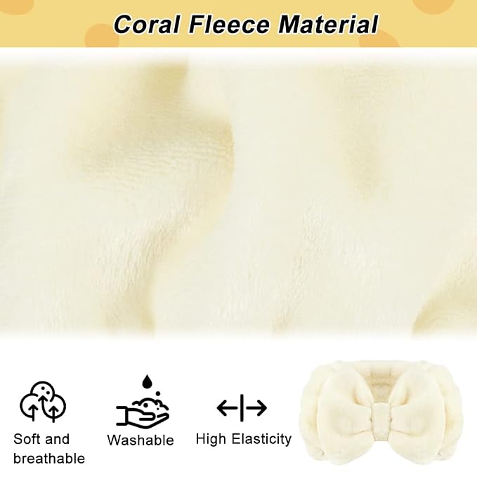 Shintop Spa Headband Soft Carol Fleece Makeup Headband - Image 3