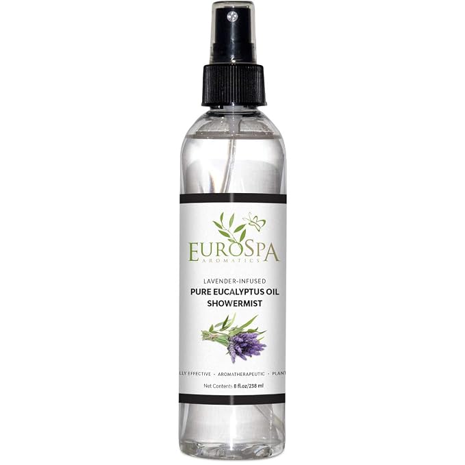 EuroSpa Aromatics Pure Eucalyptus Oil ShowerMist and Steam Room Spray, by EuroSpa+Aromatics