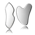2Pcs gua sha facial tools stainless steel guasha set by Unknown