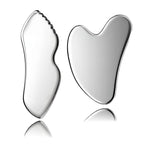 2Pcs gua sha facial tools stainless steel guasha set by Unknown