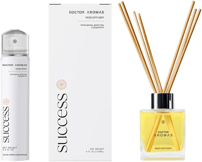 Doctor Aromas Aroma Set Essential Oil Natural Reed Aroma Wood Sticks Diffuser by DOCTORAROMAS
