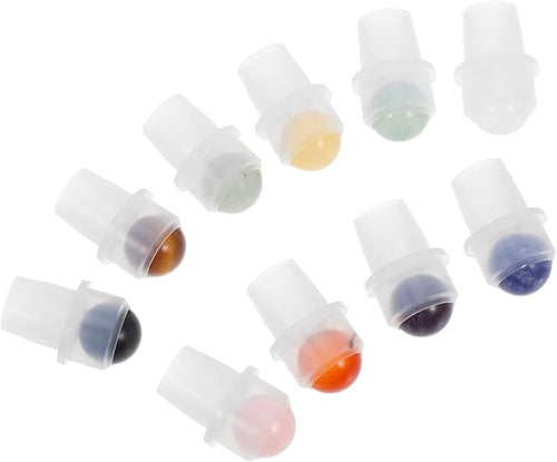 10pcs Roller Ball Inserts for Essential Oil Bottles Jade Stone Balls Perfume by Unknown