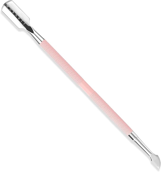 Makartt Cuticle Pusher, Professional Stainless Steel Nail Cleaner Dual Ended by Makartt