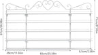 DouSeiAi 5-Tier Wall Mounted Nail Polish Storage Rack, Metal Cosmetic Organizer - Image 3