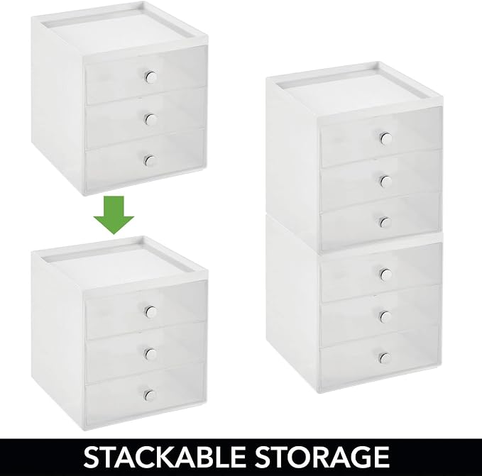 mDesign Makeup Organizer Storage Station Cube - Image 5