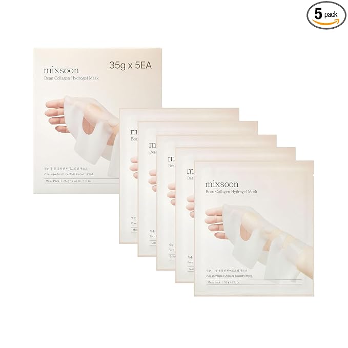 mixsoon Bean Collagen Hydrogel Mask Hydration All-In-One Firming, Soothing Gel by MinimalBeautyBrandmixsoon