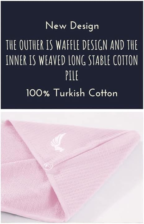 100% Turkish Cotton Hair Towel Wrap - Image 5