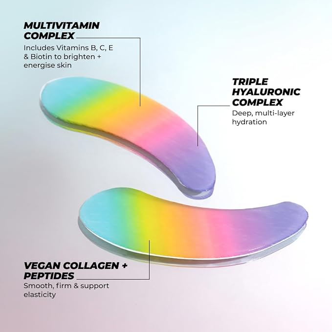 Vitamasques Multivitamin Rainbow Eye Pads 3-Pack - Image 3