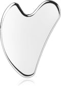 BTYMS Gua Sha Facial Tools, Heart Shaped Guasha Tool Stainless Steel Face by BTYMS