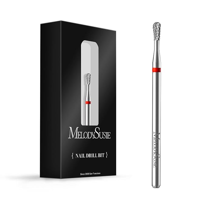 MelodySusie Cuticle Clean Nail Drill Bit, Professional Safety Carbide Under by MelodySusie