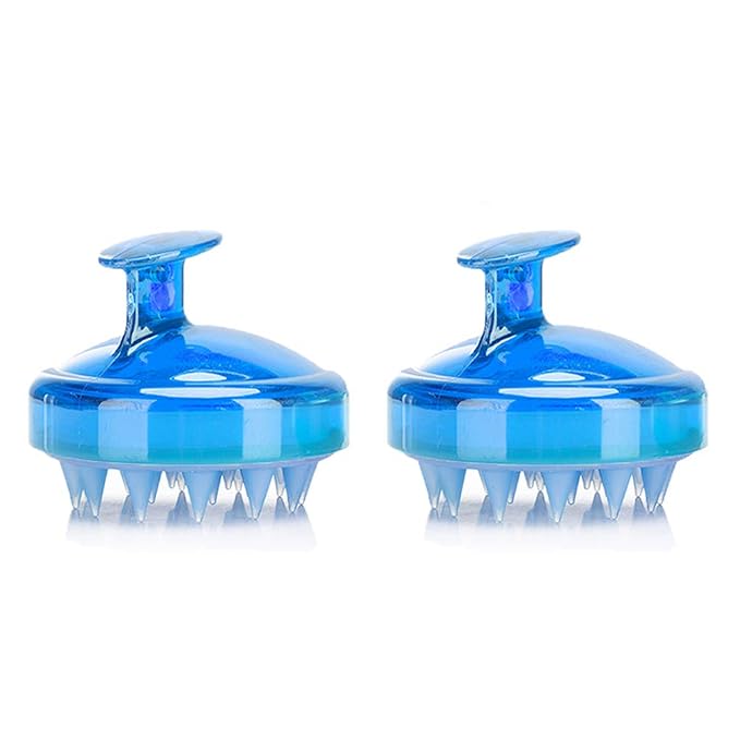 INVODA 2PCS Scalp Massager Shampoo Brush Soft Silicone Bristles by INVODA