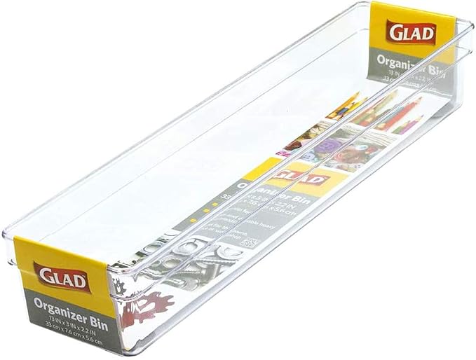 Glad Plastic Drawer Storage Tray – Heavy Duty Organizer Bin - Image 6
