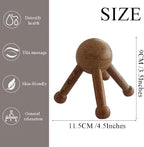 OULIGET Wooden Trigger Point Massage Tool, Spider Shape 5 Legs Massager - Image 2