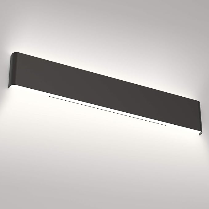 Aipsun 32.6 inch Modern Black Vanity Light Fixtures LED Black Bathroom Wall by Aipsun