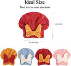 2Pcs Super Absorbent Microfiber Hair Towel Wraps - Image 2
