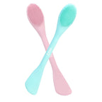 MSQ Silicone Face Mask Brush, Soft Facial Cleansing Scrubber, 2 Pack Double-End by MSQ