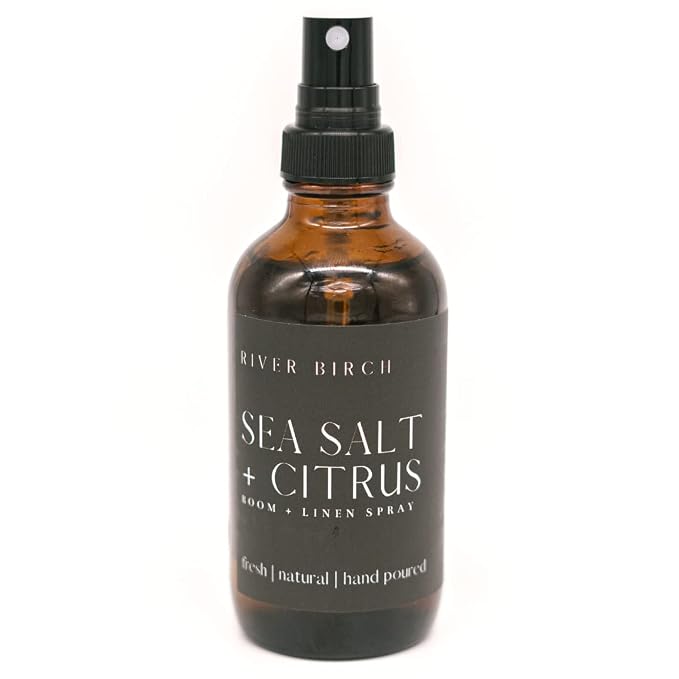 River Birch Sea Salt + Citrus Scented Linen and Room Spray | Home Fragrance | 4 by RiverBirch