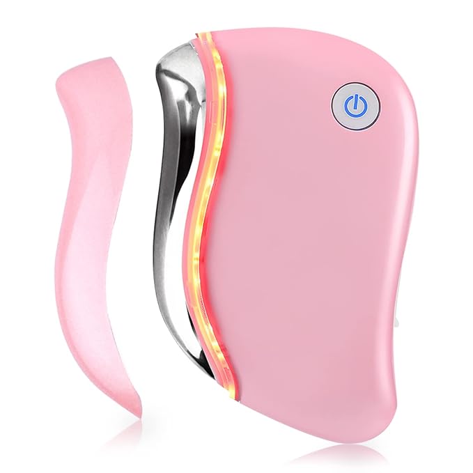 Aikertec Heat Electric Gua Sha Tool, 4-in-1 Multi-Function Anti-Aging Face by Aikertec