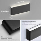 Aipsun 15.8in Black Modern Vanity Light Up and Down LED Vanity Light - Image 6