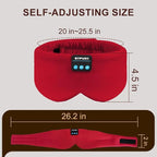 Sleep Mask Bluetooth 5.4 Headphones Soft Wireless Headband Eye Mask Blackout - Image 6