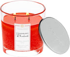 Colonial Candle Strawberry Rhubarb Scented Candle Jar, Highly Fragranced Candles - Image 3