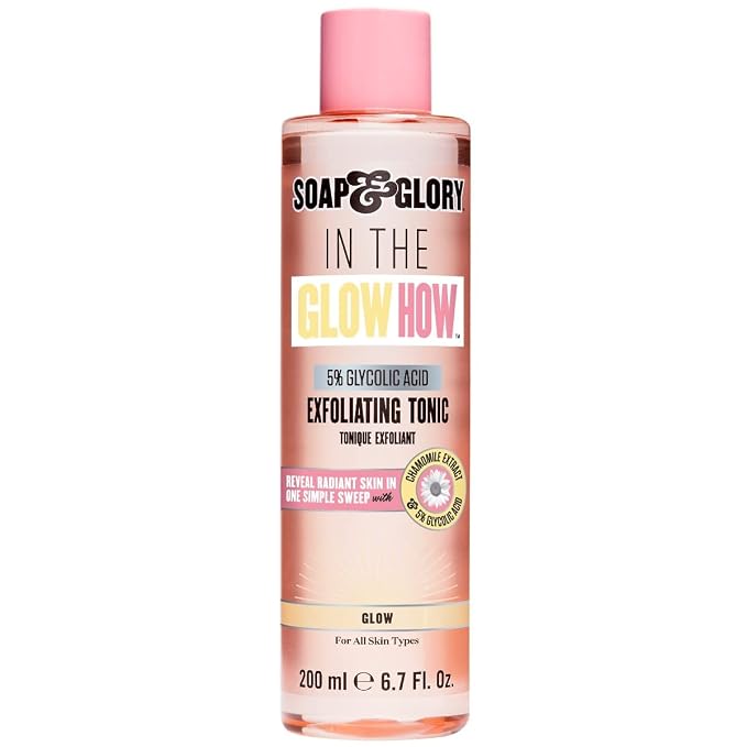 Soap & Glory in The Glow How Vitamin C 5% Glycolic Acid Exfoliating Tonic by SoapandGlory