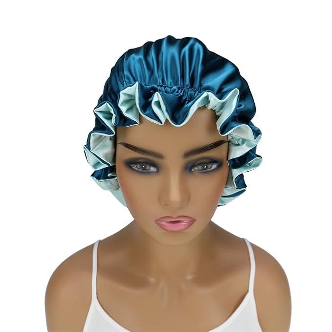 Adjustable Silk Satin Bonnet Hair Care Caps - Image 4